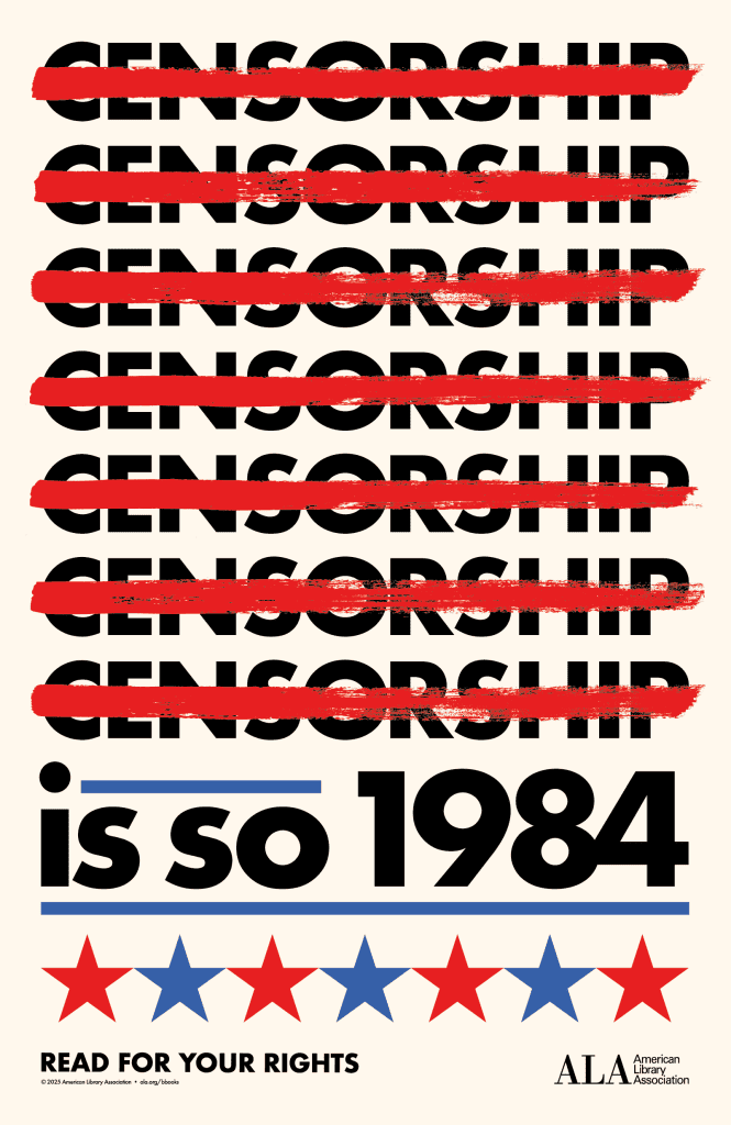 Uždraustų knygų savaitė 2025. „Cenzūra = 1984“