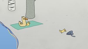 Filmo „Kačių ežero miestas“ stop kadras